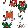 Lot de 10 autocollants - Noël fantastique 2 – Image 4