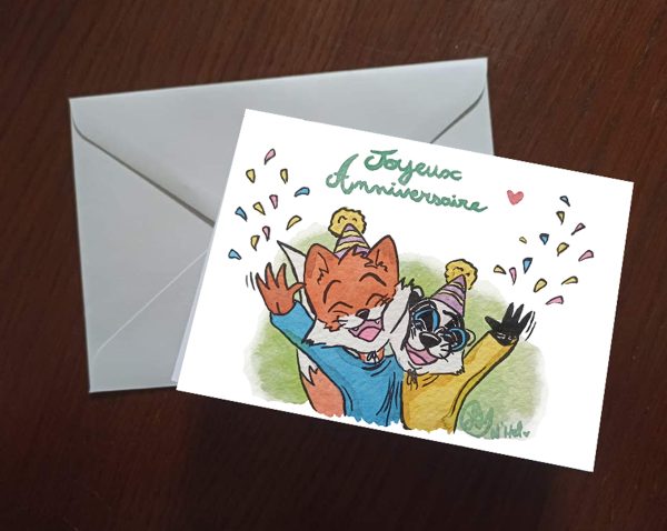 Carte anniversaire Léo et Valentin 4