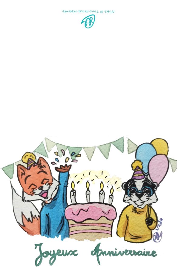 Carte anniversaire Léo et Valentin 5 – Image 2