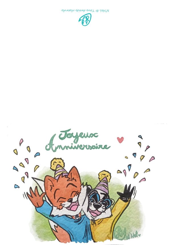 Carte anniversaire Léo et Valentin 4 – Image 2