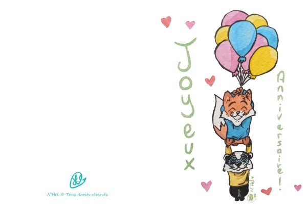 Carte anniversaire Léo et Valentin 2 – Image 2