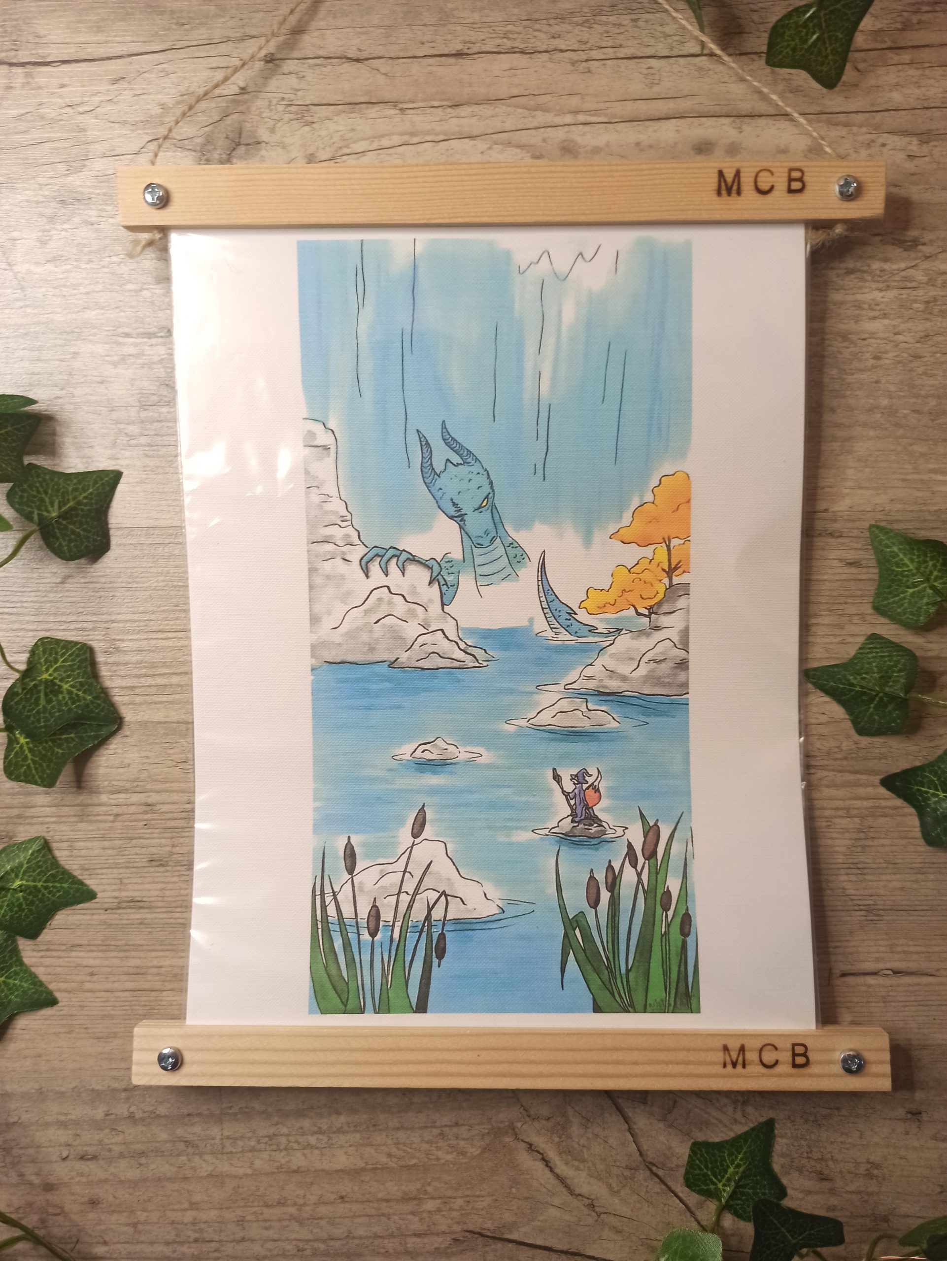 Renard et fleurs (reproduction/print)