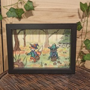 Léo et Valentin sorciers (aquarelle originale)