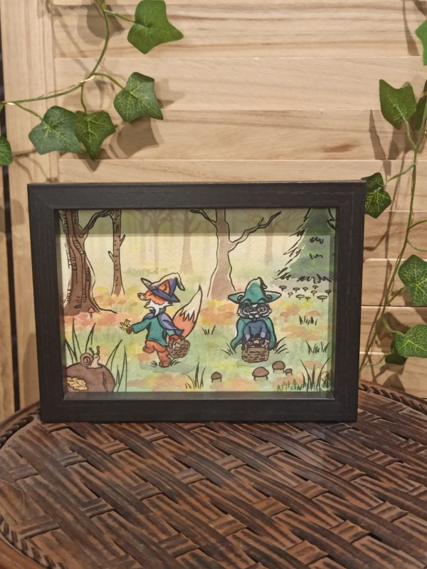 Léo et Valentin sorciers (aquarelle originale)