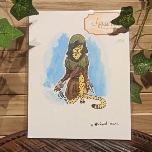 Guépard assassin (aquarelle originale)