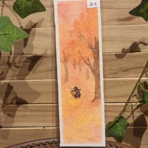 Marque pages - Renarde sorcière automne 2 (aquarelle originale)