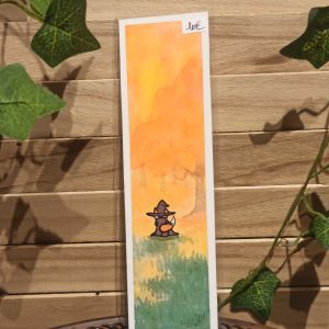 Marque pages - Renarde sorcière automne 3 (aquarelle originale)