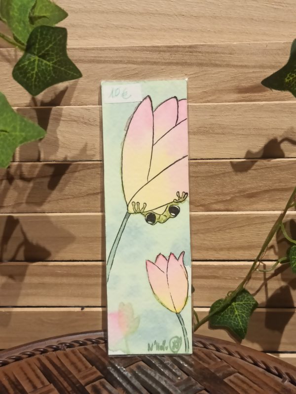 Marque pages - Grenouille (aquarelle originale)