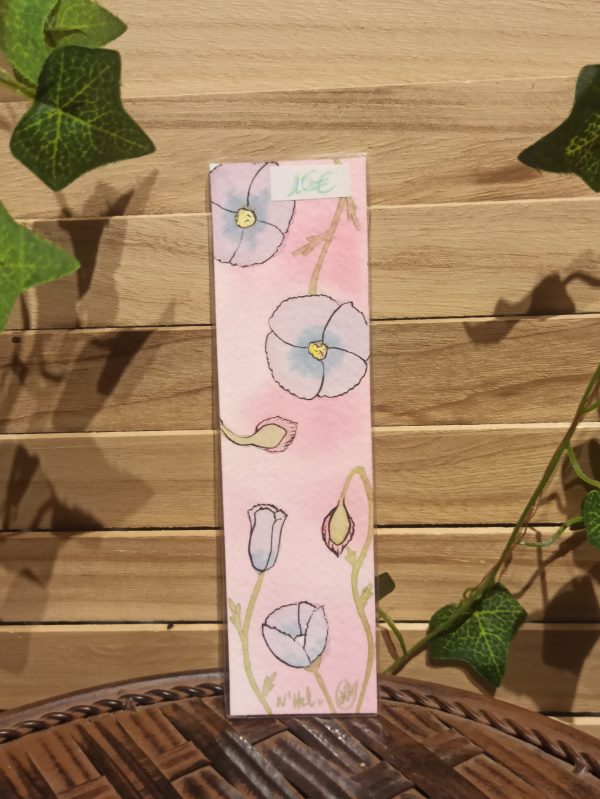 Marque pages - Fleurs 1 (aquarelle originale)