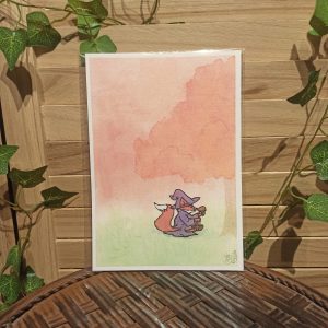 Sorcière automne 3 (reproduction/print) A5