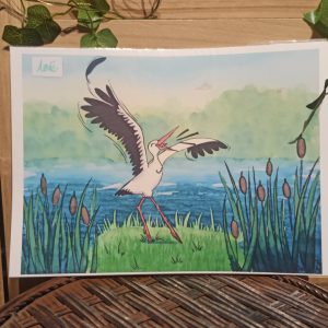 Cigogne 2 (reproduction/print) A4