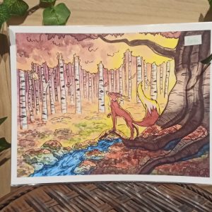 Renard fantastique Septembre (reproduction/print) A4