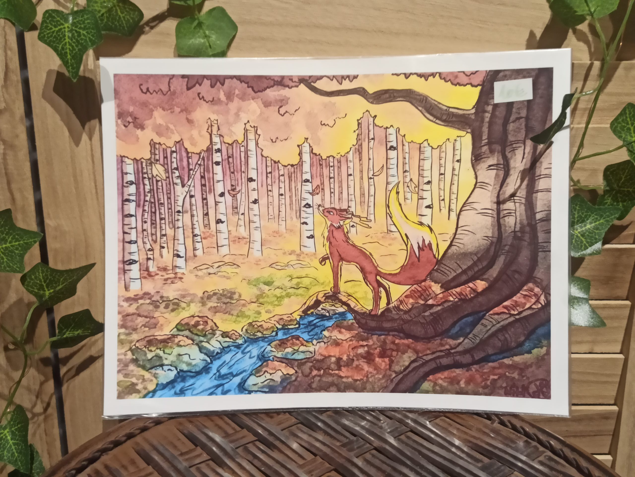 Renard fantastique Septembre (reproduction/print) A4