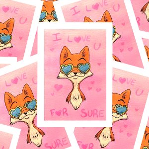 Carte ST Valentin I Love U 1