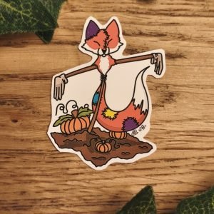 Autocollant - Épouvantail renard (1)