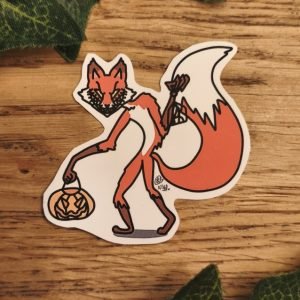 Autocollant - Renard O-Lantern