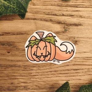Autocollant - Citrouille renard (1)