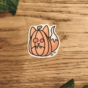 Autocollant - Citrouille renard (2)