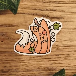 Autocollant - Citrouille renard (4)